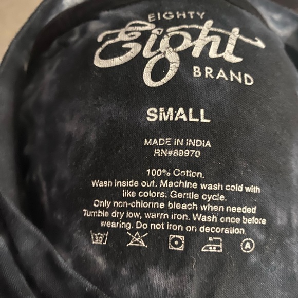 Trippy Vibes “Happy Times” Navy Sz S Mushroom Short Sleeve Tee Shirt. NWOT - Picture 3 of 7